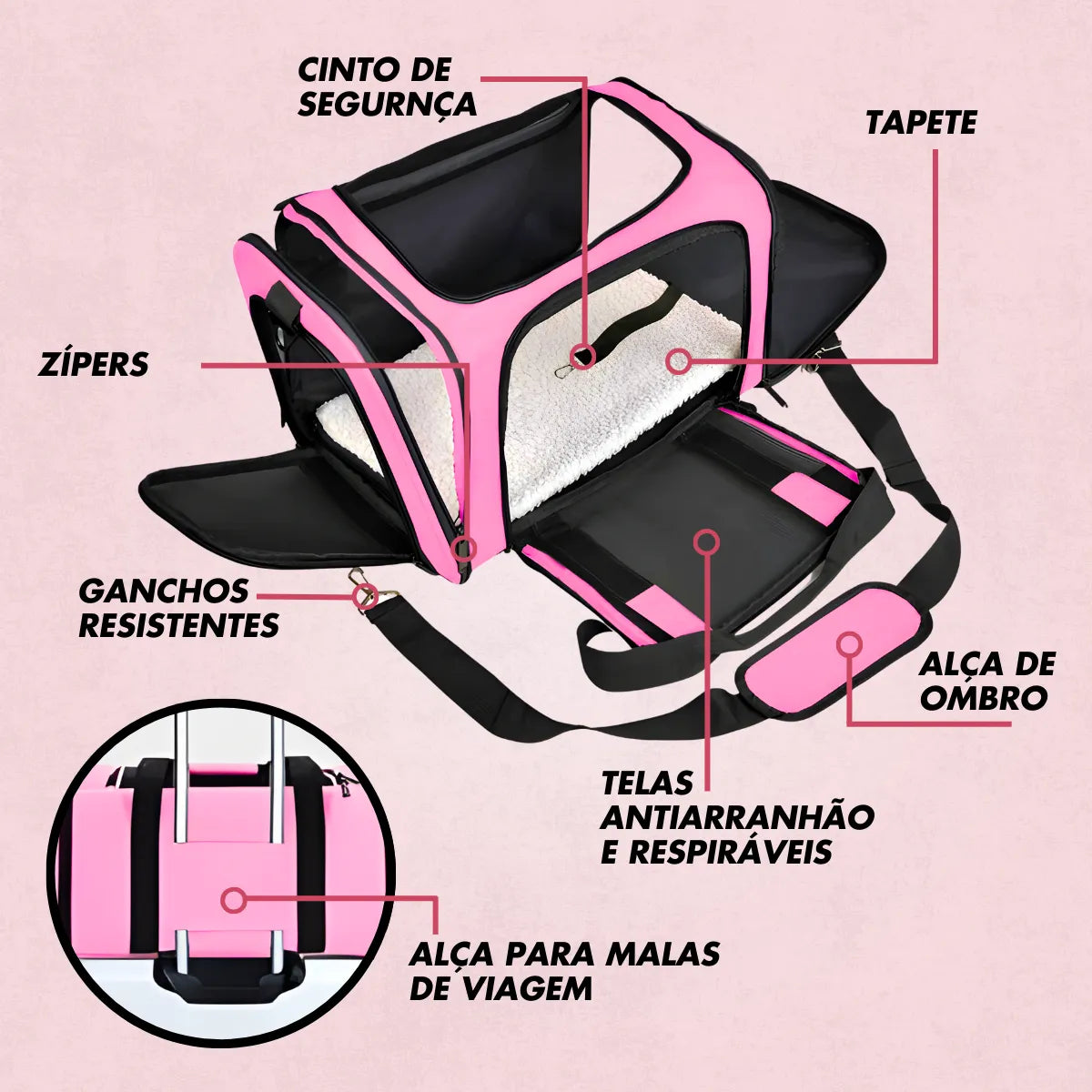 Bolsa De Viagem Para Transporte Pet