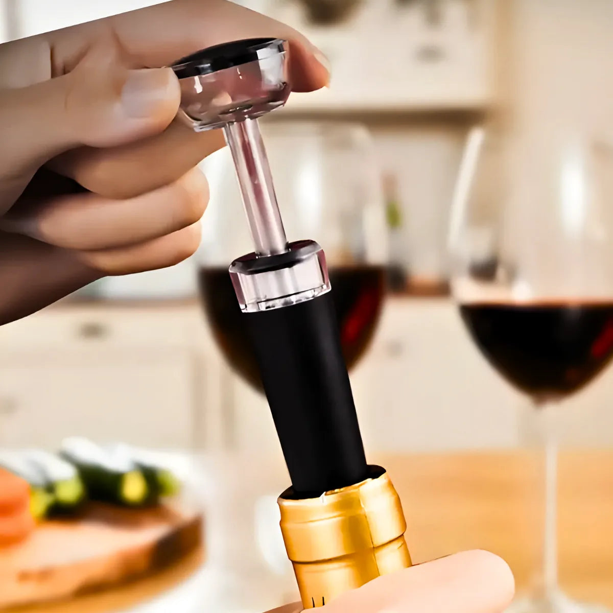 Conjunto Abridor Elétrico de Vinho