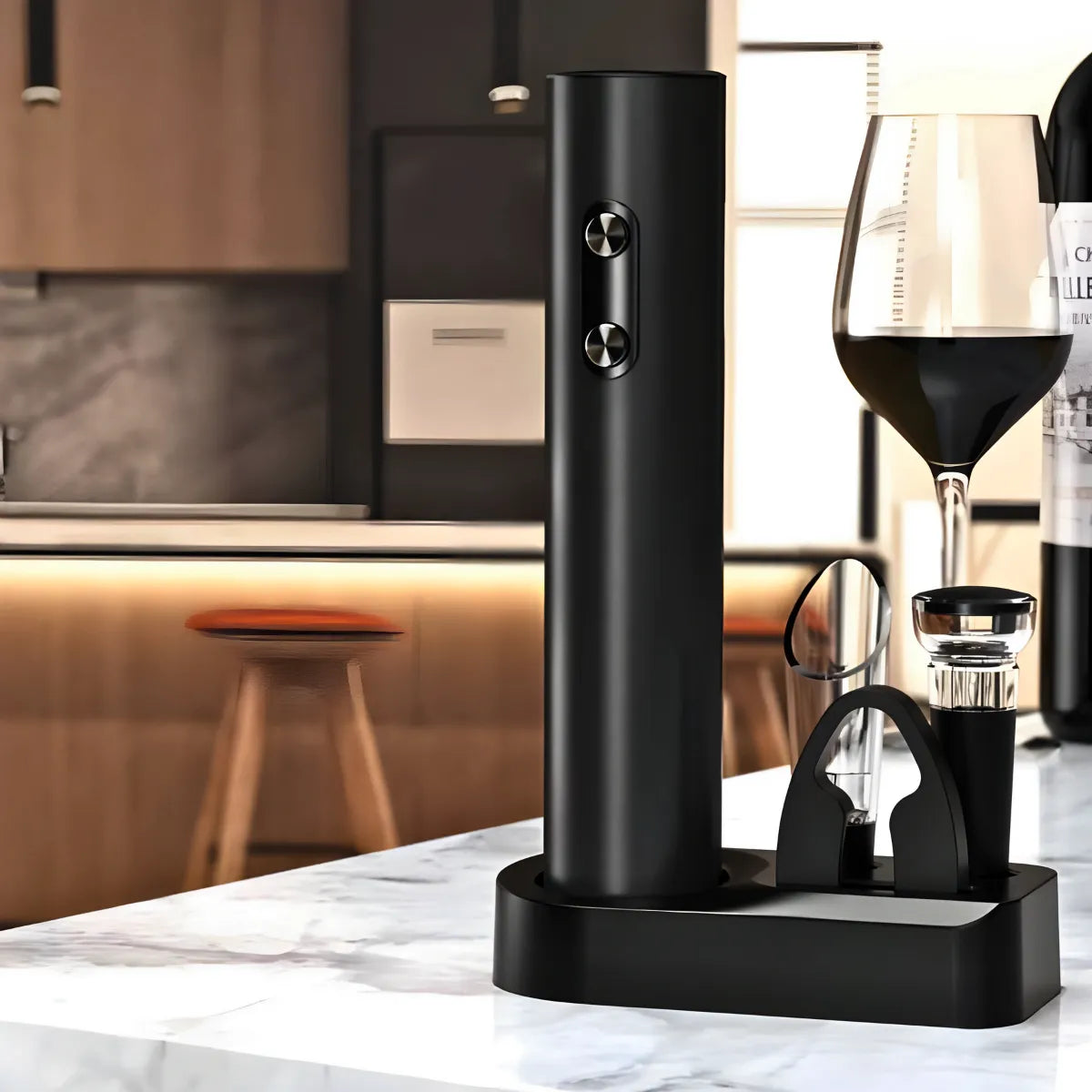 Conjunto Abridor Elétrico de Vinho