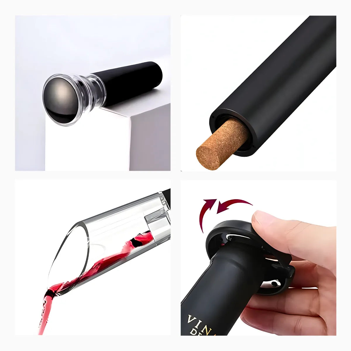 Conjunto Abridor Elétrico de Vinho