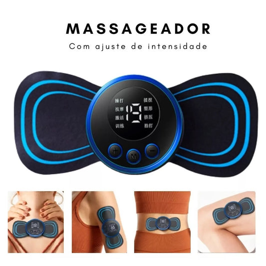 Massageador Elétrico Cervical Eletroterapia Pescoço Perna Lombar Abdôme