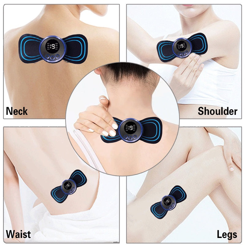 Massageador Elétrico Cervical Eletroterapia Pescoço Perna Lombar Abdôme