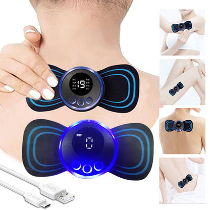 Massageador Elétrico Cervical Eletroterapia Pescoço Perna Lombar Abdôme