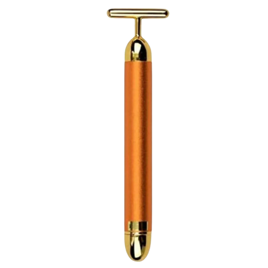 Massageador Facial Elétrico Gold 24k Harmonização Anti-rugas