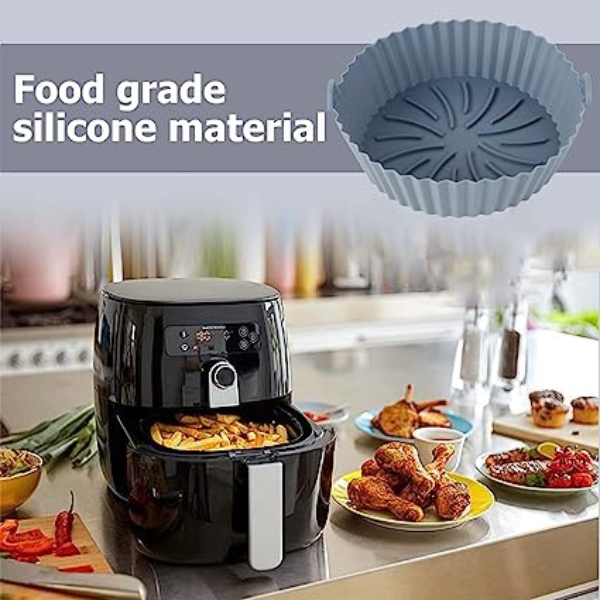 Forma de silicone reutilizável para fritadeira a ar Air Frye
