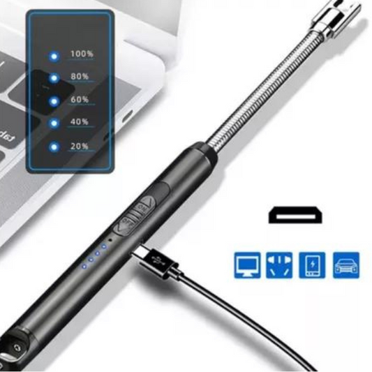 Isqueiro Acendedor Elétrico USB Recarregável