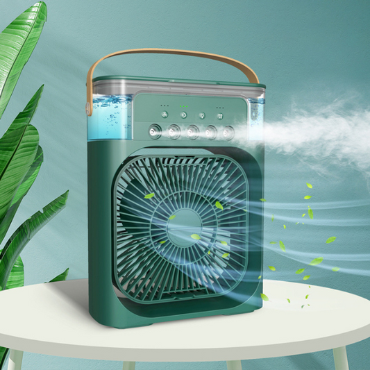 Climatizador e Ventilador Portátil de Mesa