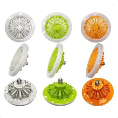Ventilador Silencioso De Teto Lâmpada Luminária Led Rgb