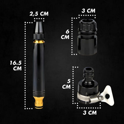 Bico Alta Pressão Jato Mangueira Água Kit 4 Peças Lava Carro