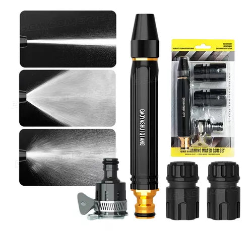 Bico Alta Pressão Jato Mangueira Água Kit 4 Peças Lava Carro