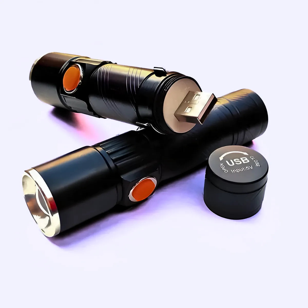Lanterna Recarregável USB Luz Negra UV