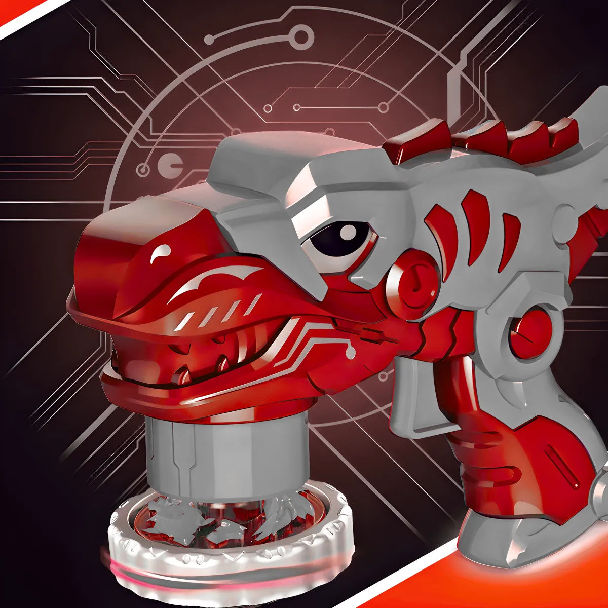 Brinquedo Beyblade Batalha Dinossauro Lançador De Disco