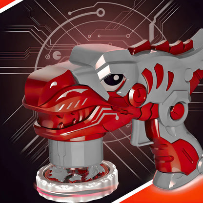 Brinquedo Beyblade Batalha Dinossauro Lançador De Disco