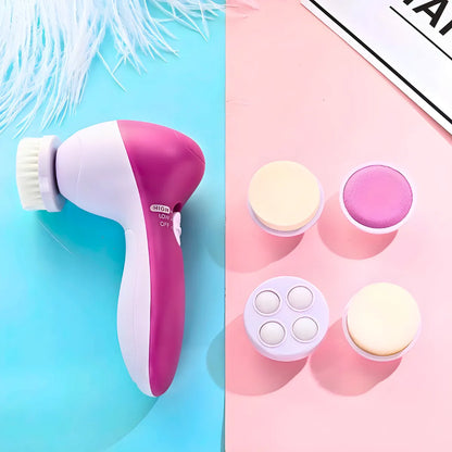 Escova Limpeza Facial Elétrica 5 em 1