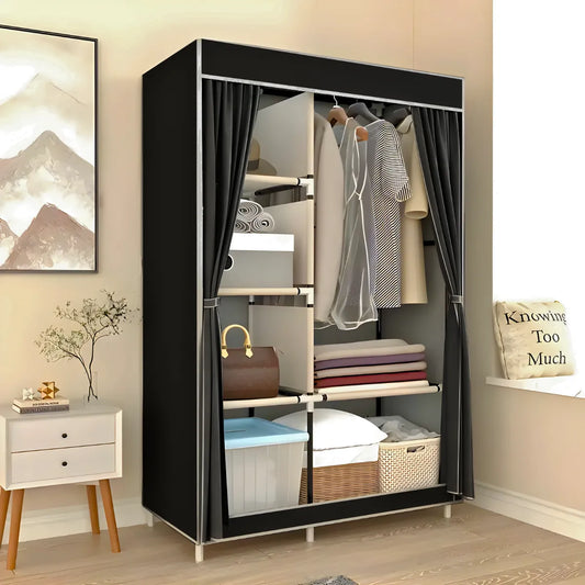 Guarda Roupa Closet Dobrável Organizador com Capa de Tecido