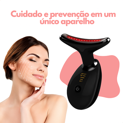 Massageador Facial Eletrico Pescoço Led Lift Fototerapia Ant